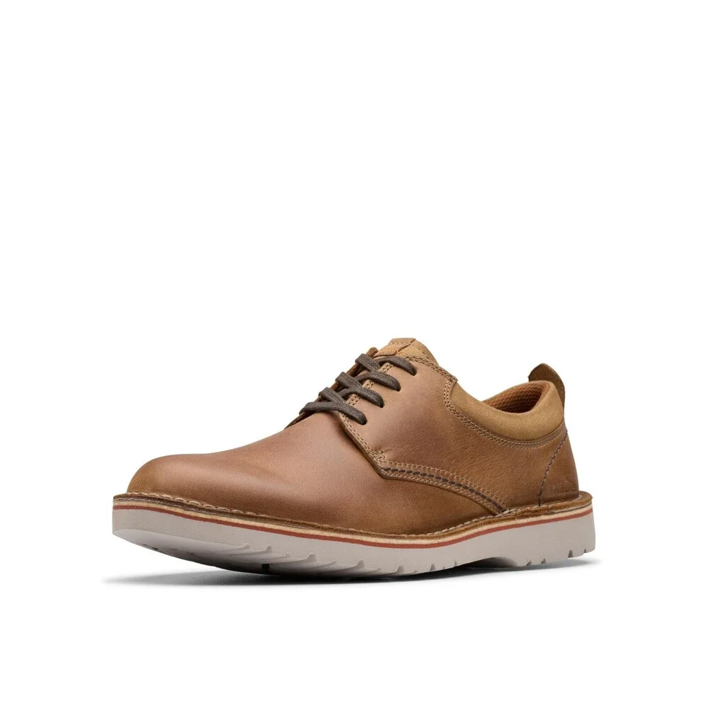 Clarks Eastridge Low 26179420 Oxford Mens 7 D Brown Leather Casual Shoes MEW2331
